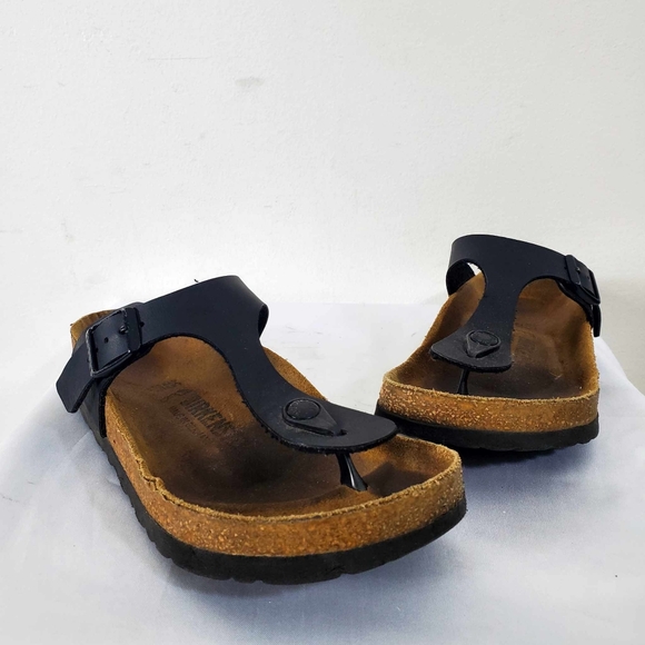🌺Birkenstock Gizeh Black Women's Sandal Regular EU 35 - Picture 2 of 12